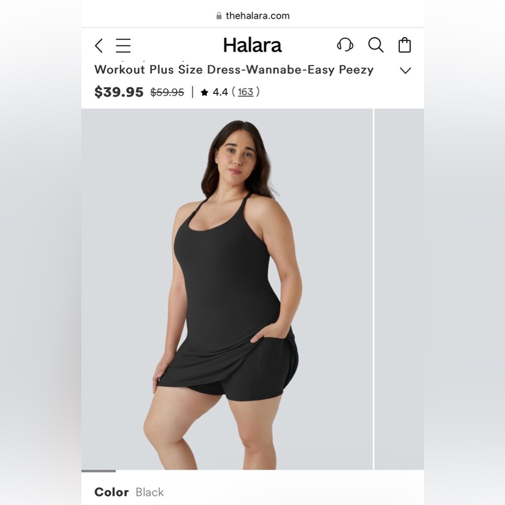 Halara Everyday Easy Peezy Dress - 1X